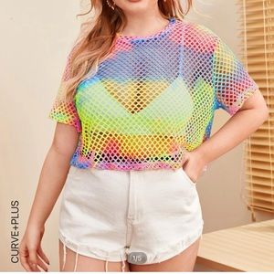 Plus Size Tie Dye Top